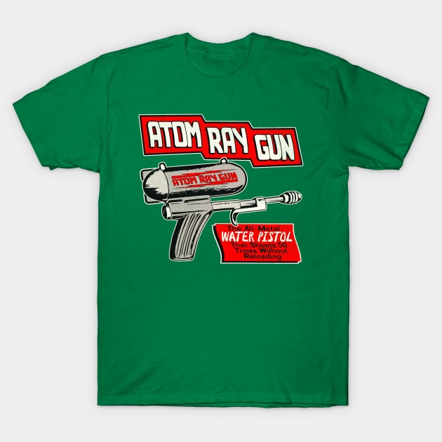 Vintage Atom Ray Gun / 40s Water Toy T-Shirt by darklordpug